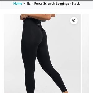 Echt- Force Scrunch Leggings in Black